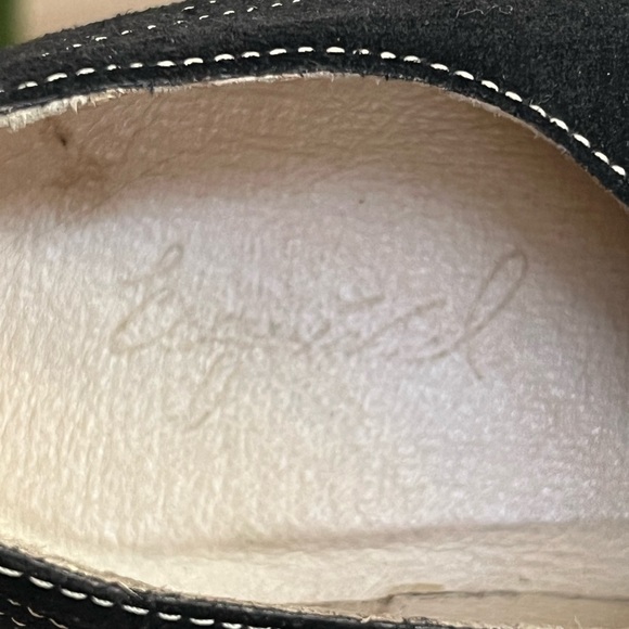 Black Suede/Gold Oxford By Esquível Hand Made - Picture 4 of 7